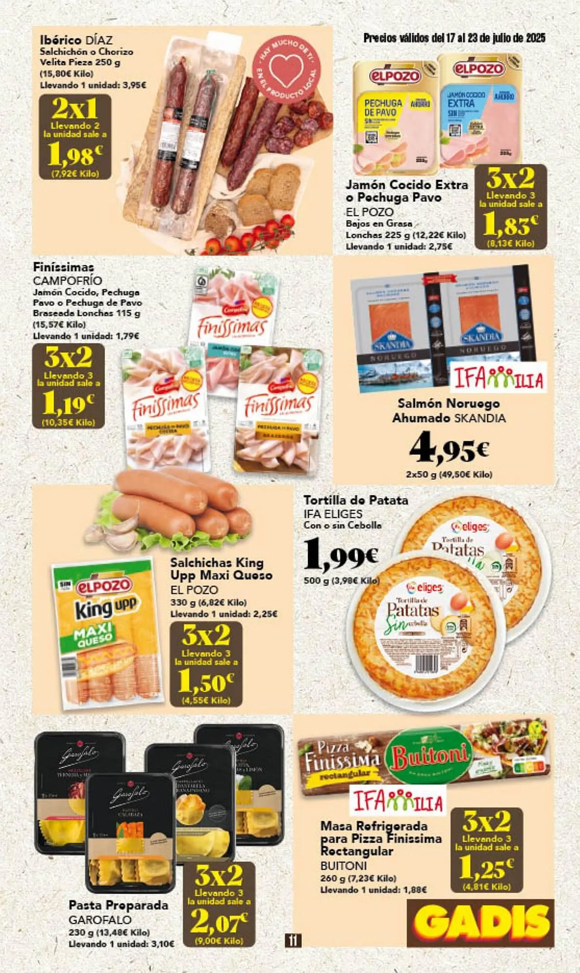 Catálogo de Folleto Gadis 17 de julio al 23 de julio 2025 - Página 11