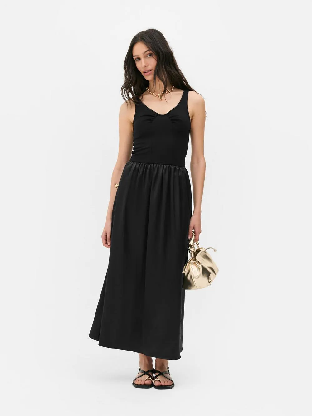 „Paula Echevarría“ 2-in-1-Midikleid aus Satin