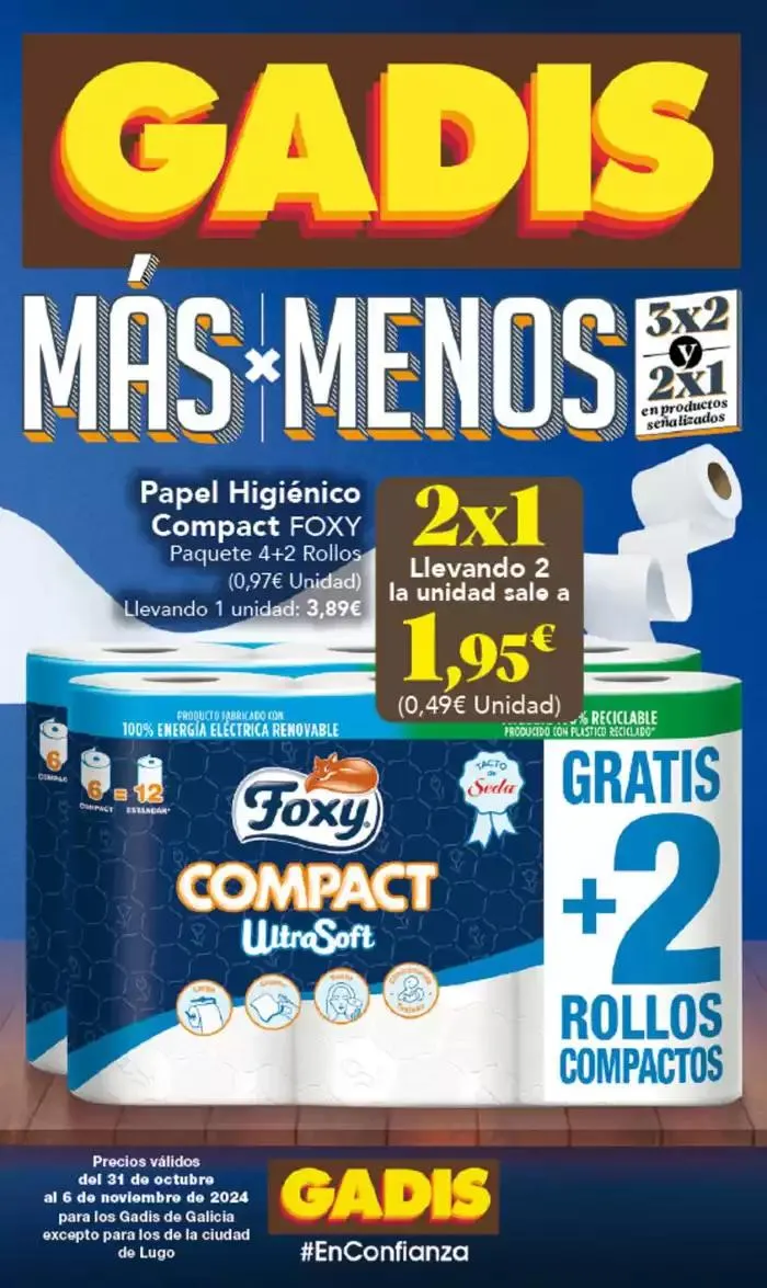 Catálogo de Catálogo Gadis Galicia 31 de octubre al 6 de noviembre 2024 - Página 1