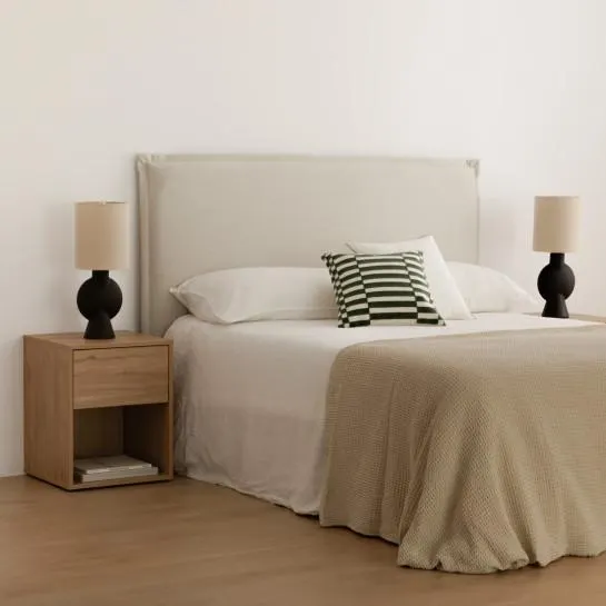 Cabecero tapizado desenfundable 150/160 beige