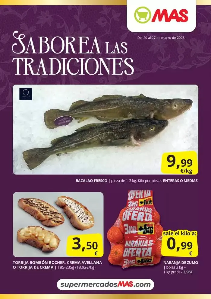 Catálogo de Saborea las tradiciones 20 de marzo al 27 de marzo 2025 - Página 1