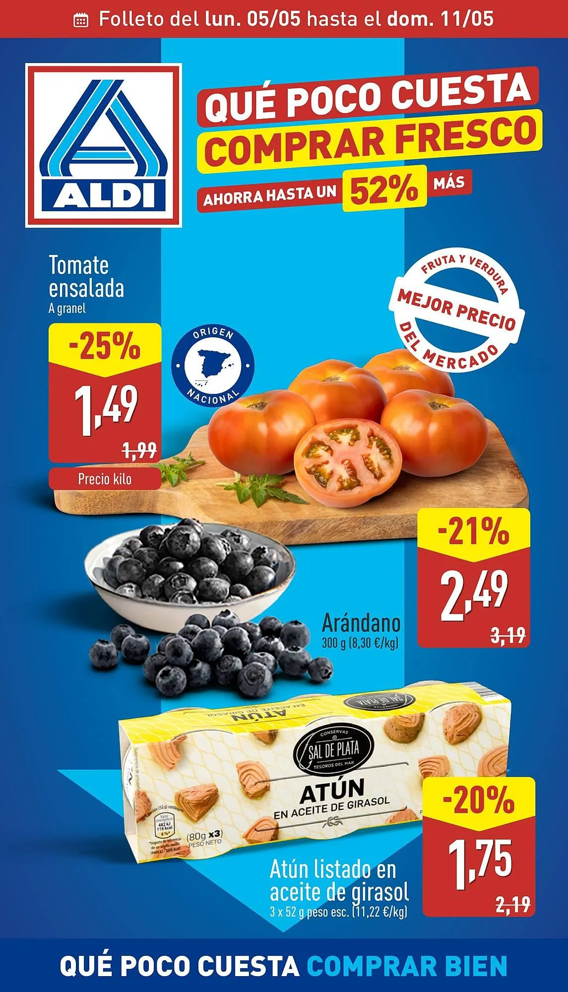 Catálogo de Folleto ALDI 5 de mayo al 11 de mayo 2025 - Página 1