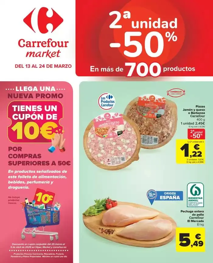 2ªunidad -50% En más de 700productos - 1