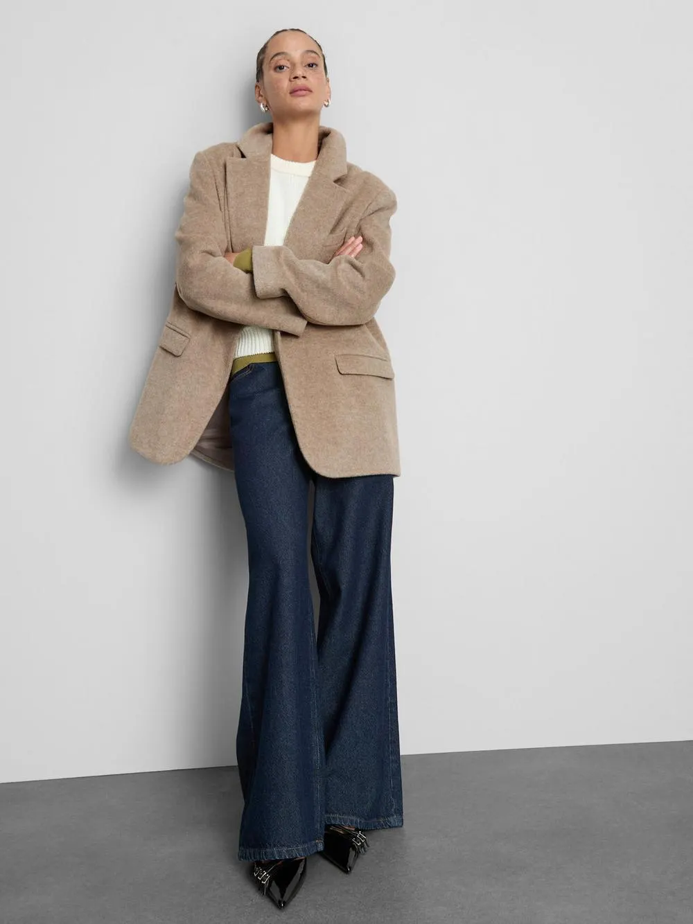 Blazer con revers dentellati Paula Echevarría