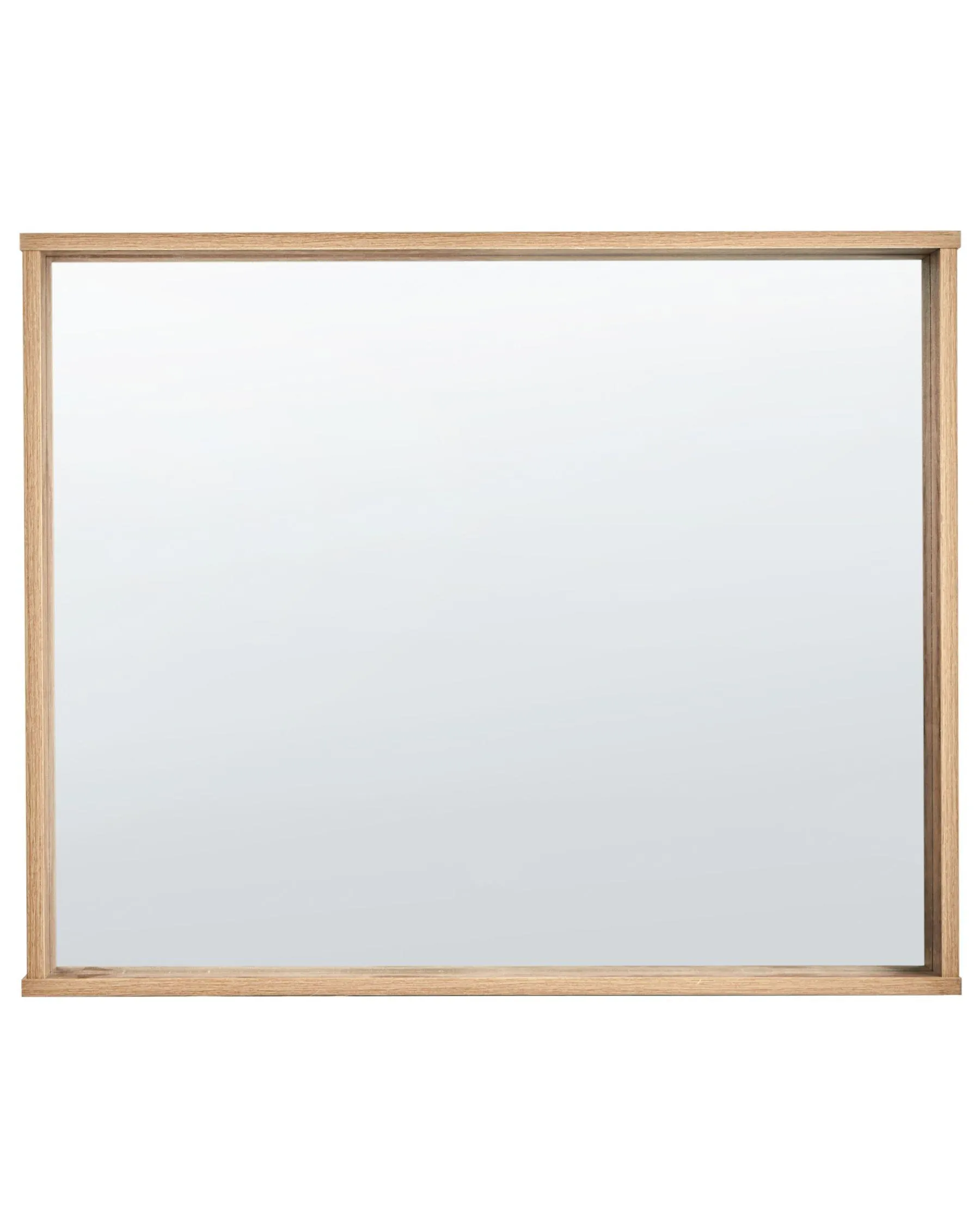Espejo ROSELL 80 cm 65 cm Derivado de madera Marrón claro