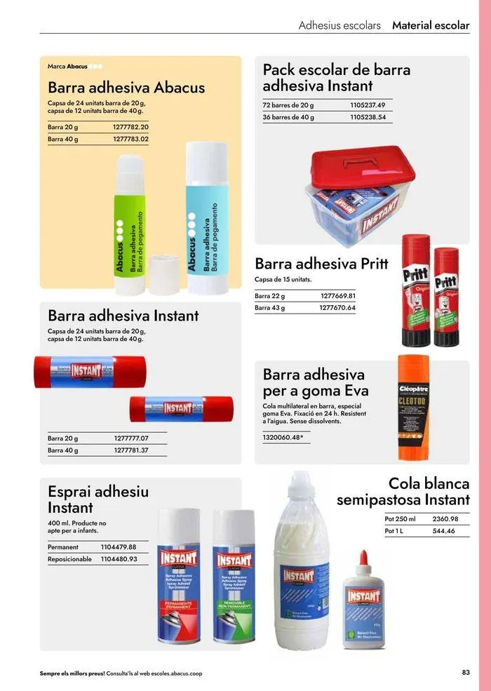 Catálogo de Catàleg Escolar 24-25 Abacus cat 19 de junio al 31 de marzo 2025 - Página 182