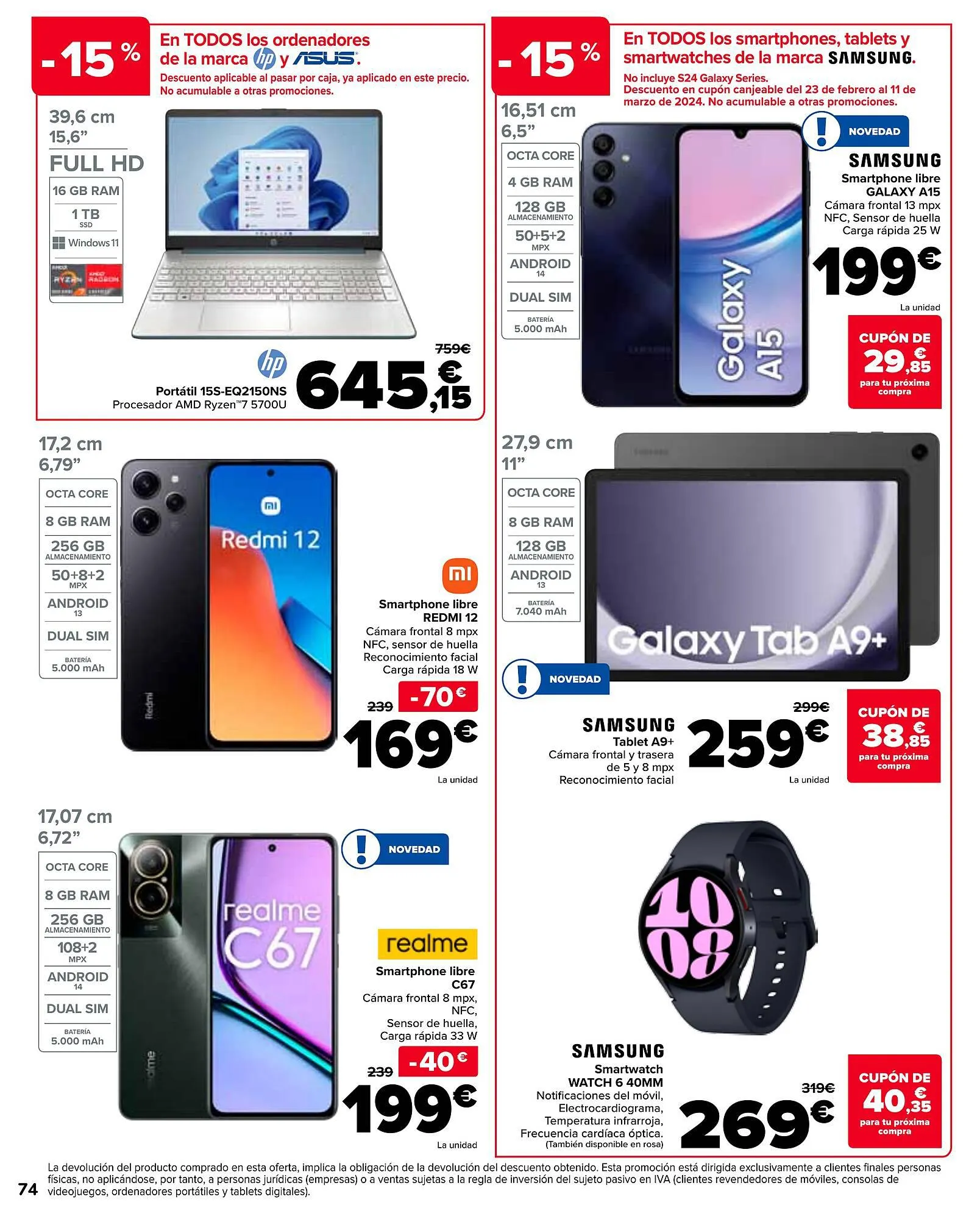 Catálogo de Folleto Carrefour 13 de febrero al 22 de febrero 2024 - Página 74