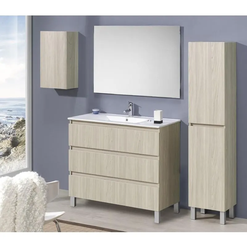 CONJUNTO MUEBLE BAÑO PALMA ROBLE ULLOA 80cm