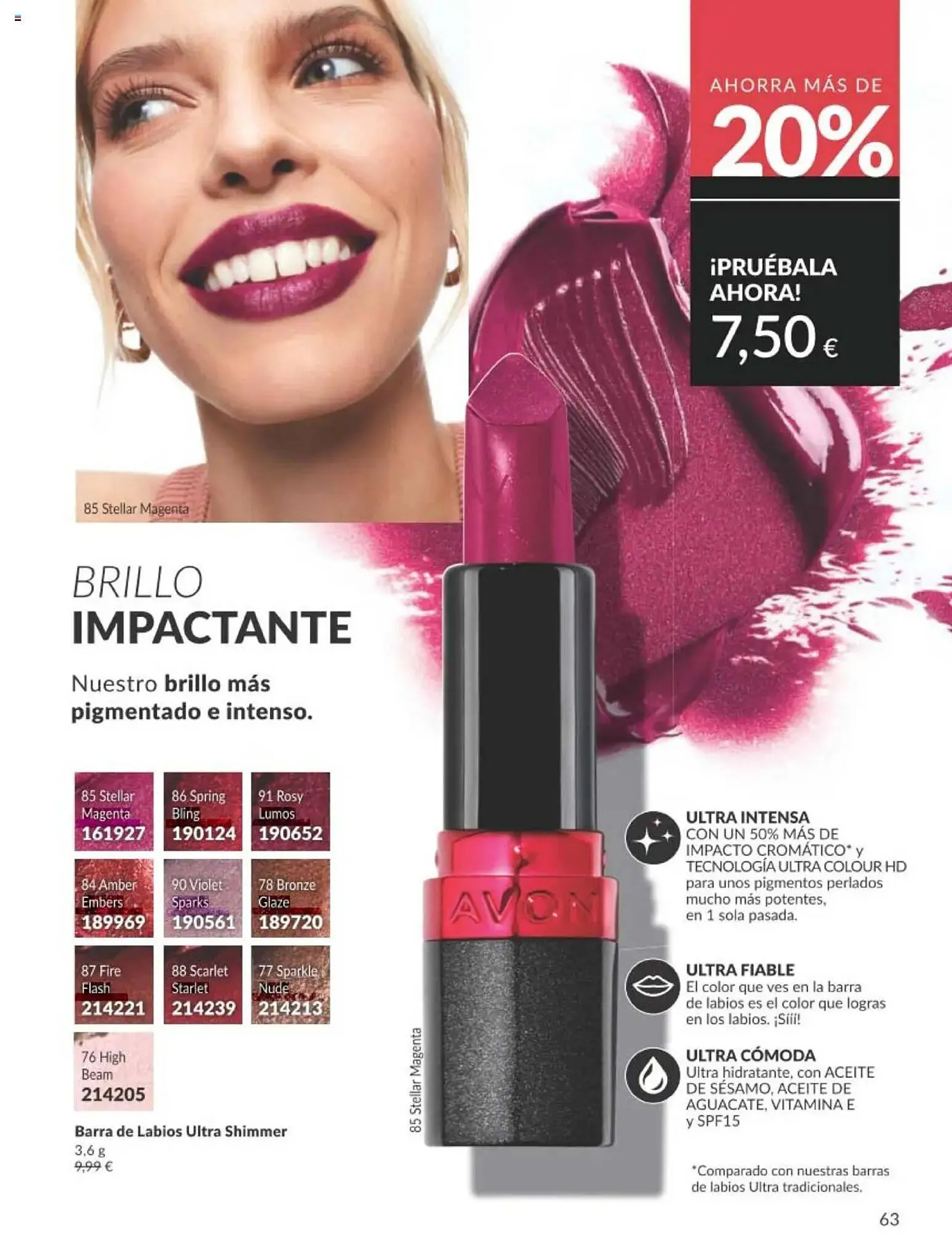 Catálogo de Folleto AVON 1 de agosto al 31 de agosto 2025 - Página 63