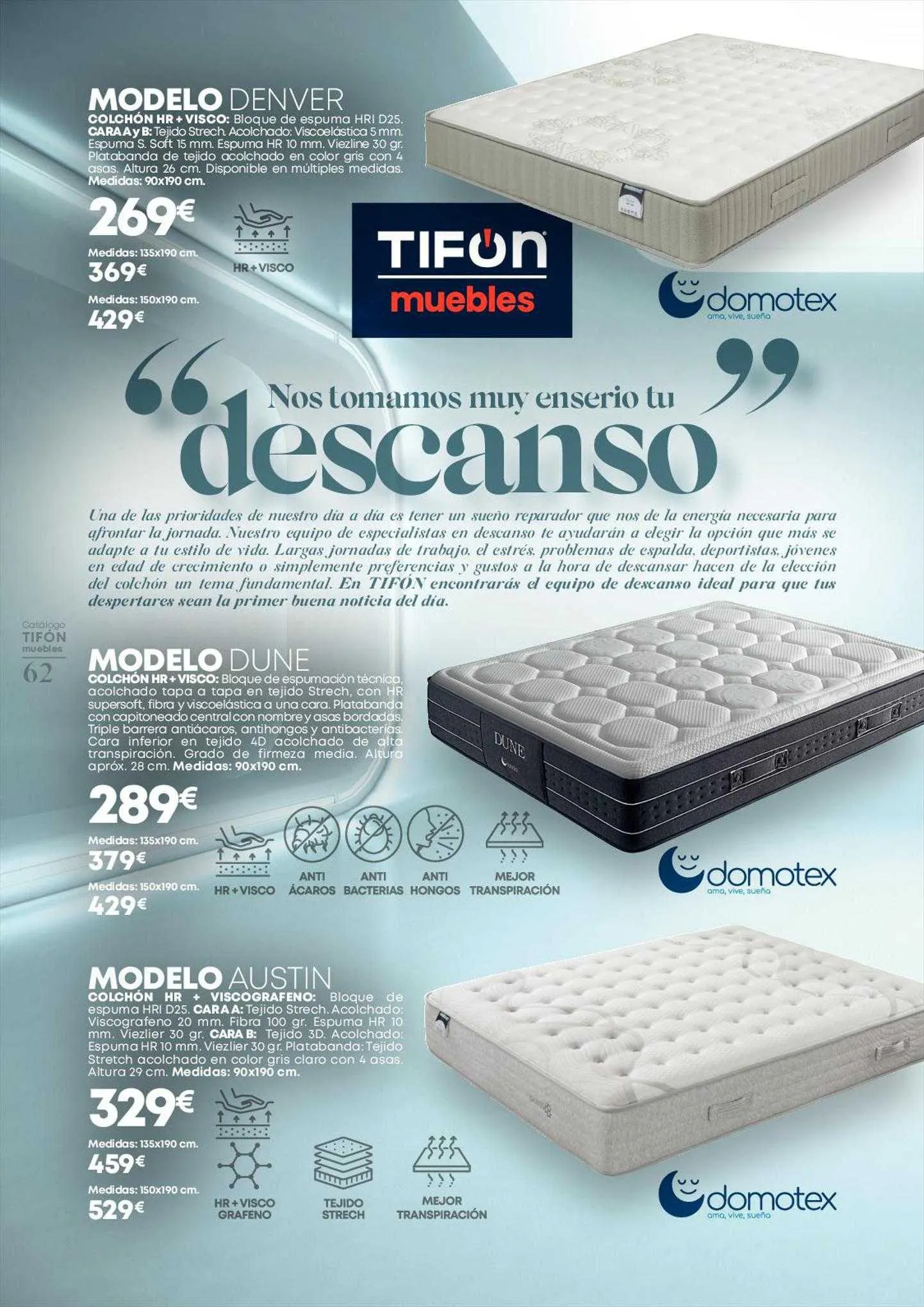 Catálogo de Tifon Hipermueble Folleto 25 de julio al 29 de febrero 2024 - Página 62