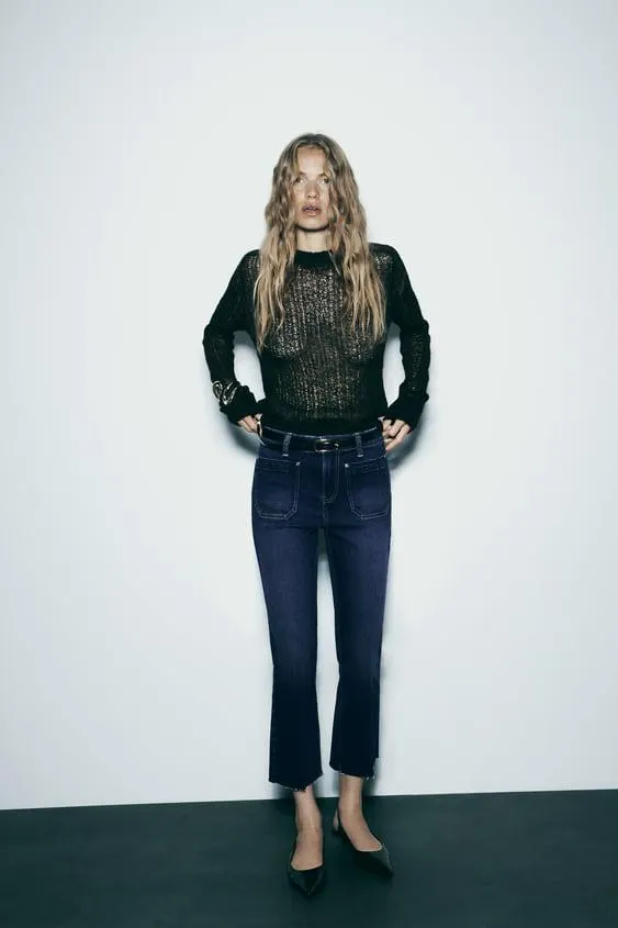 JEANS Z1975 MINI FLARE TIRO ALTO