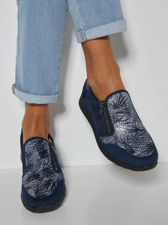 Deportivas cremallera pies sensibles