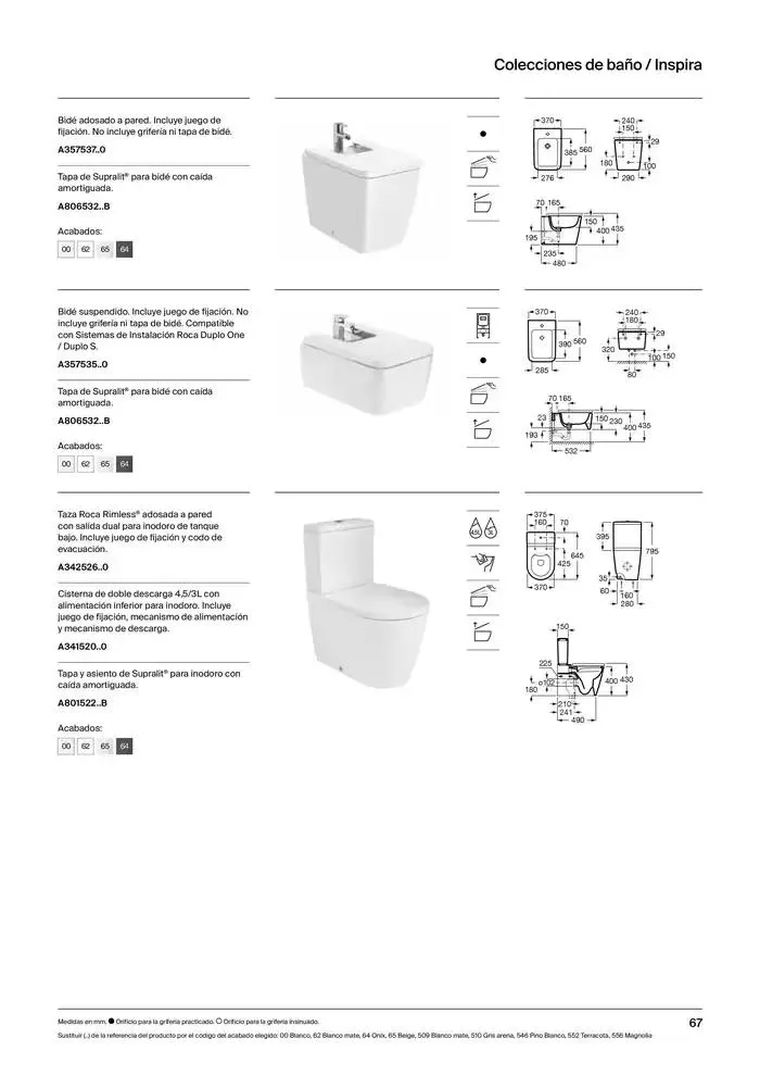 Catálogo de Colecciones de Baño, Muebles y Accesorios 9 de enero al 31 de diciembre 2025 - Página 69