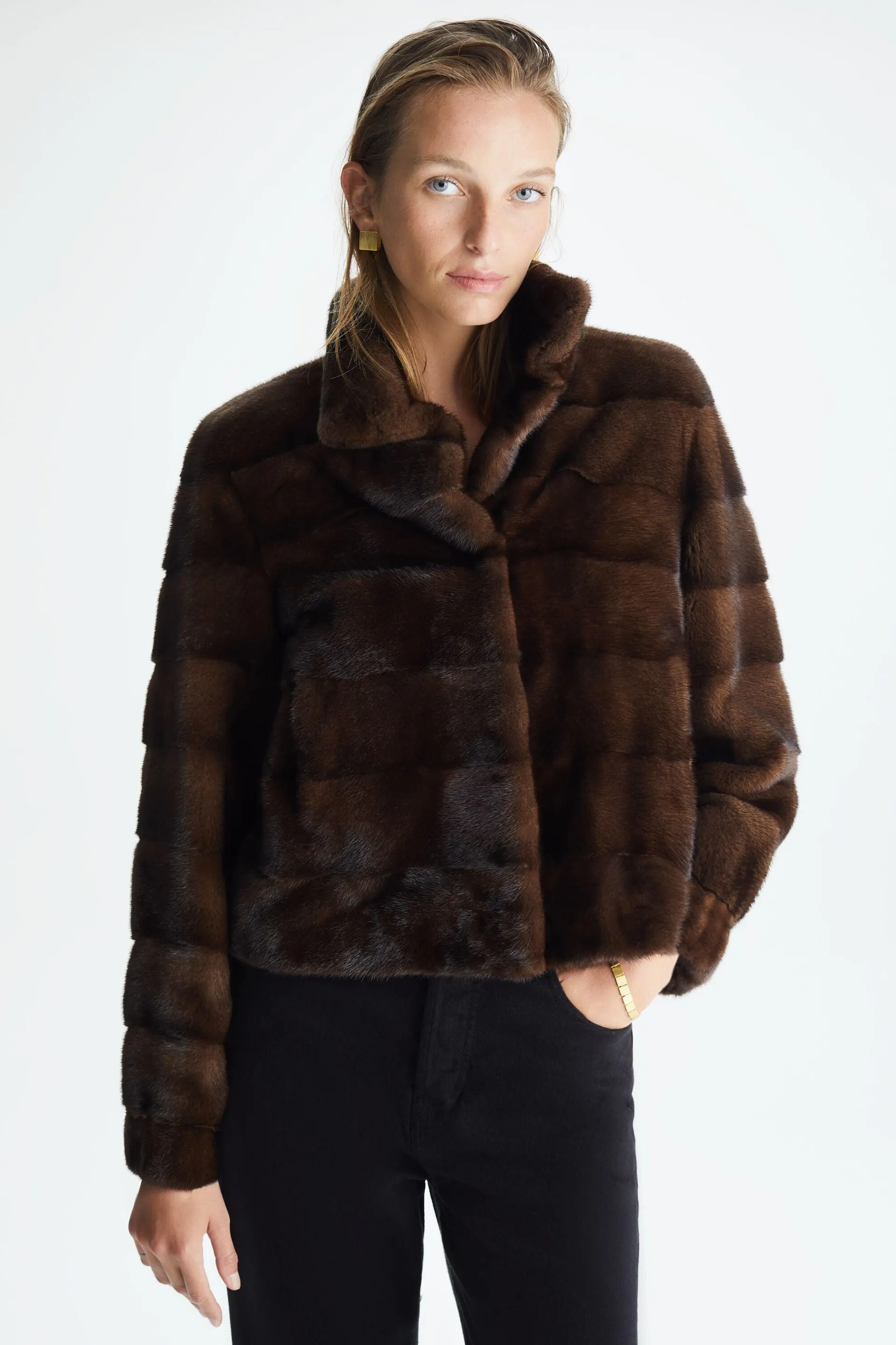 Chaquetón corto visón