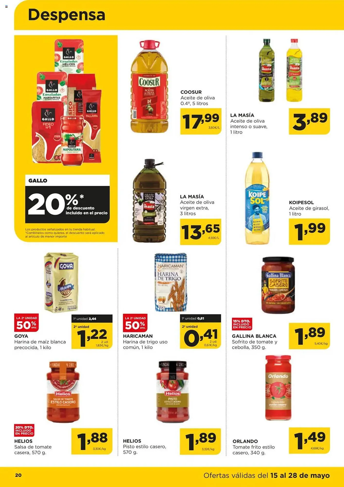 Catálogo de Folleto Alimerka 15 de mayo al 28 de mayo 2025 - Página 20