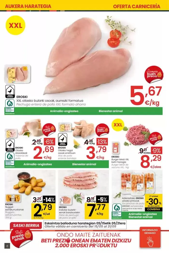 Catálogo de AUKERA OFERTA EROSKI CENTER 15 de mayo al 28 de mayo 2025 - Página 6