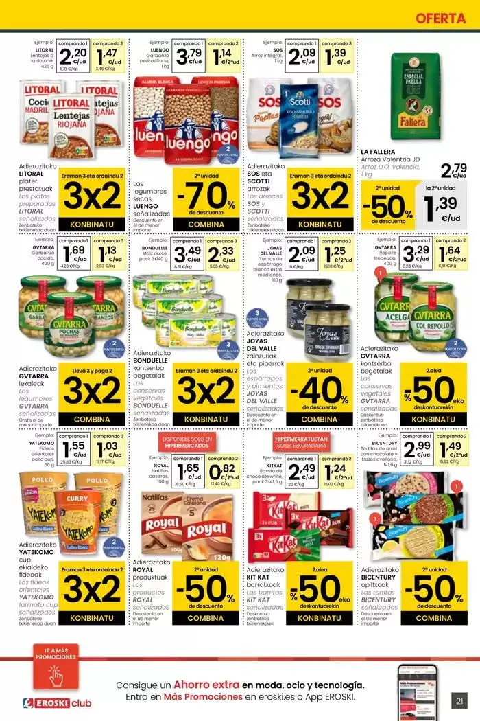 Catálogo de AUKERA OFERTA HIPERMERKATUAK EROSKI 2 de mayo al 13 de mayo 2025 - Página 21
