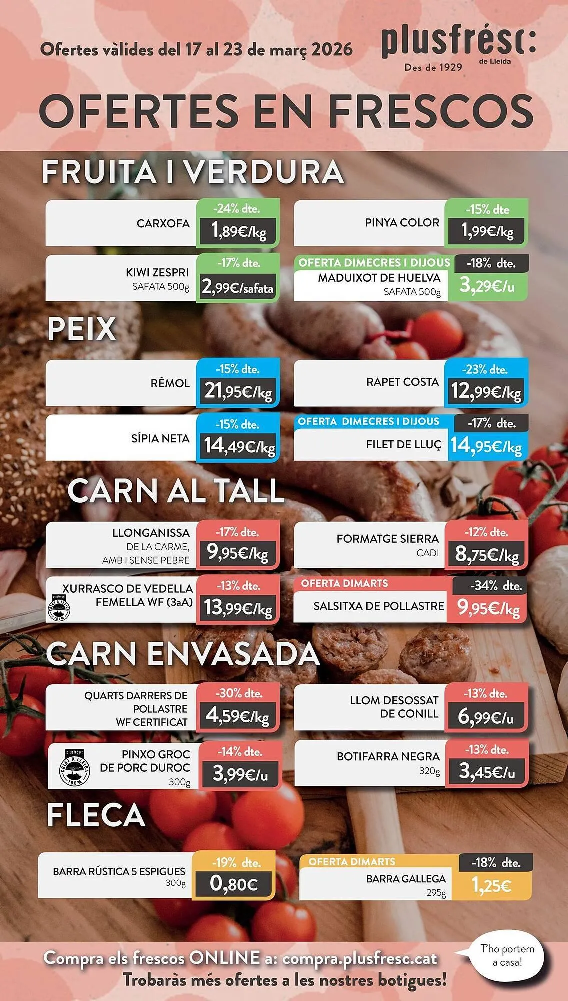 Catálogo de Folleto Plusfresc 17 de marzo al 23 de marzo 2026 - Página 1