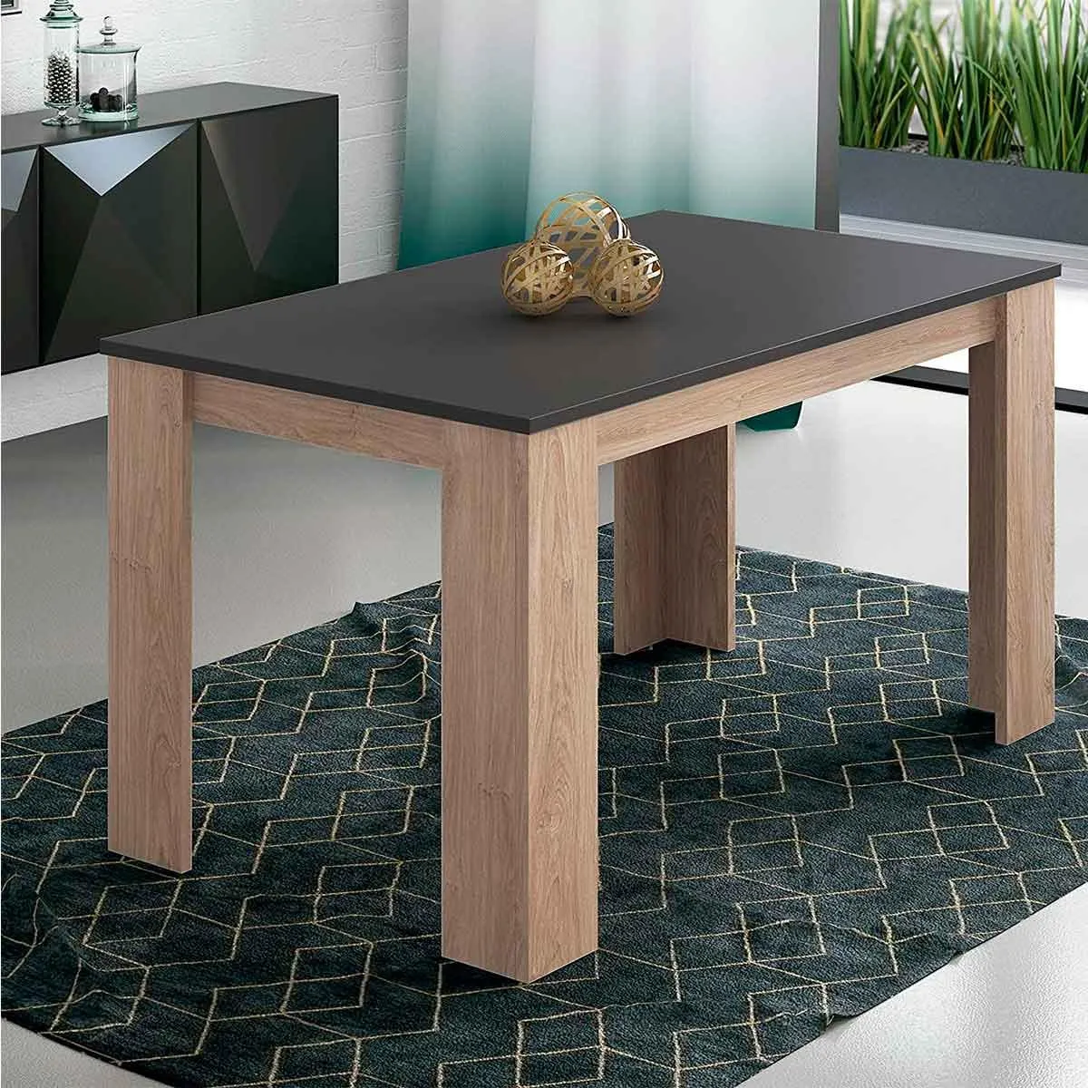 Mesa de comedor Berta fija 75x140x80 cm