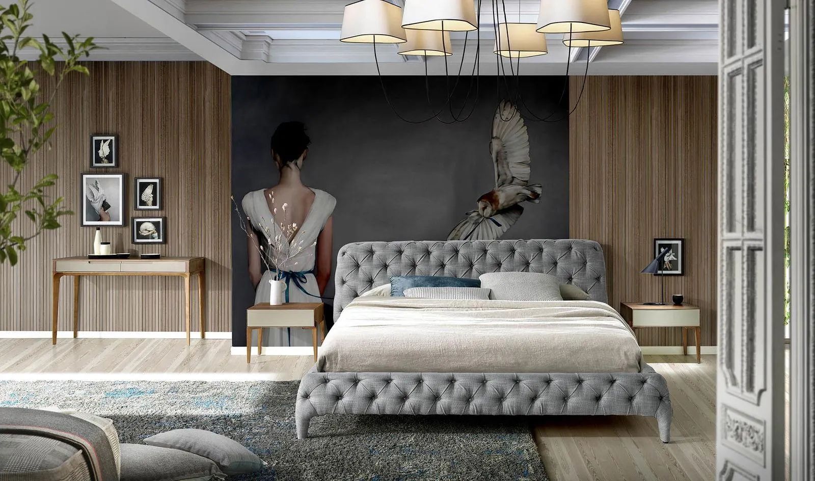 Cama Ángel Cerdá Antonella capitoné