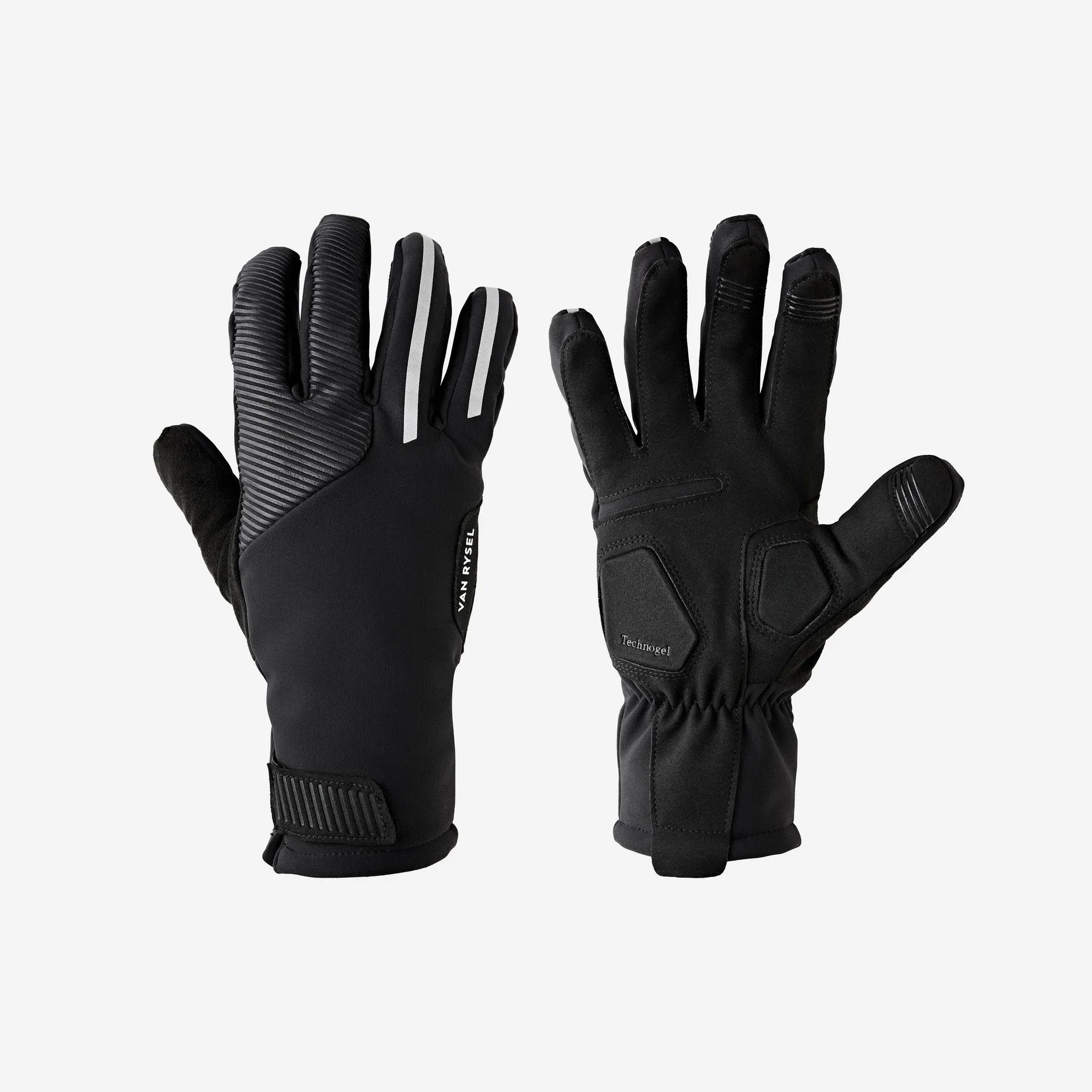 Guantes ciclismo invierno triban roadc 900 negro