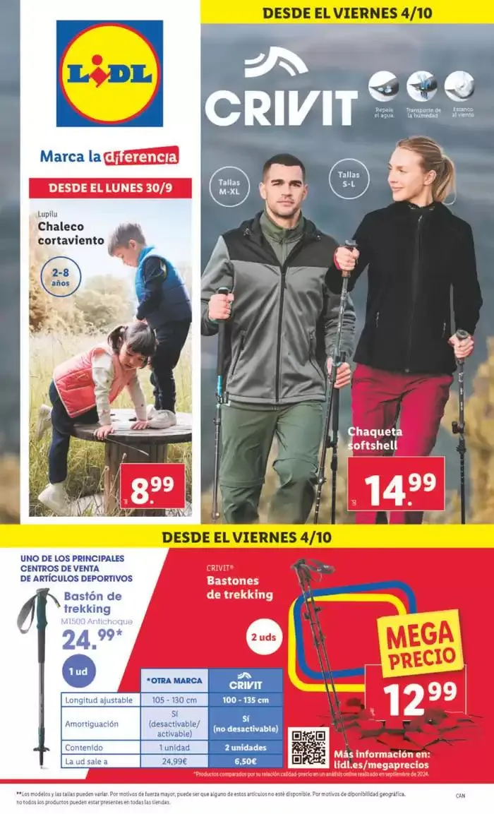 Catálogo de ¡Bazar Lidl! 30 de septiembre al 6 de octubre 2024 - Página 1