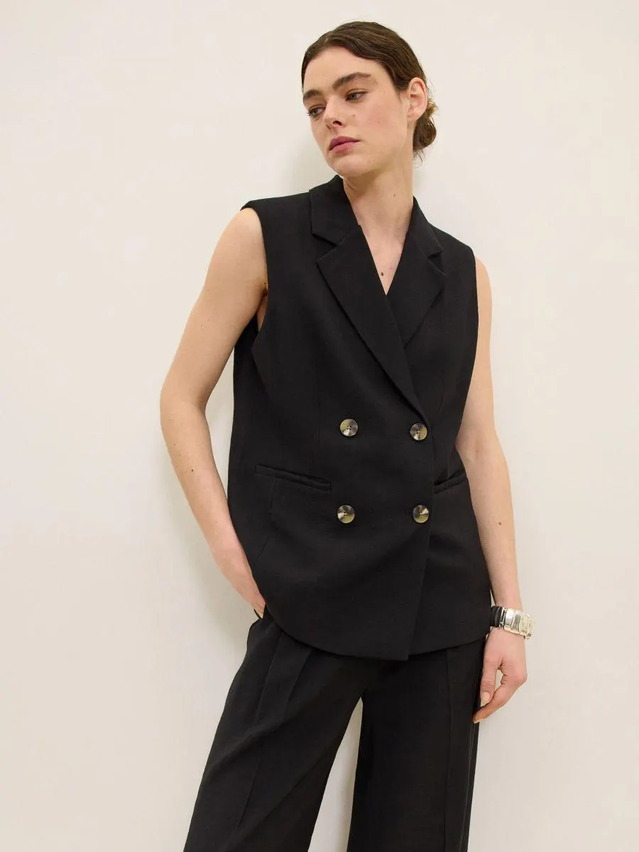 Dlouhá dvojřadá vesta