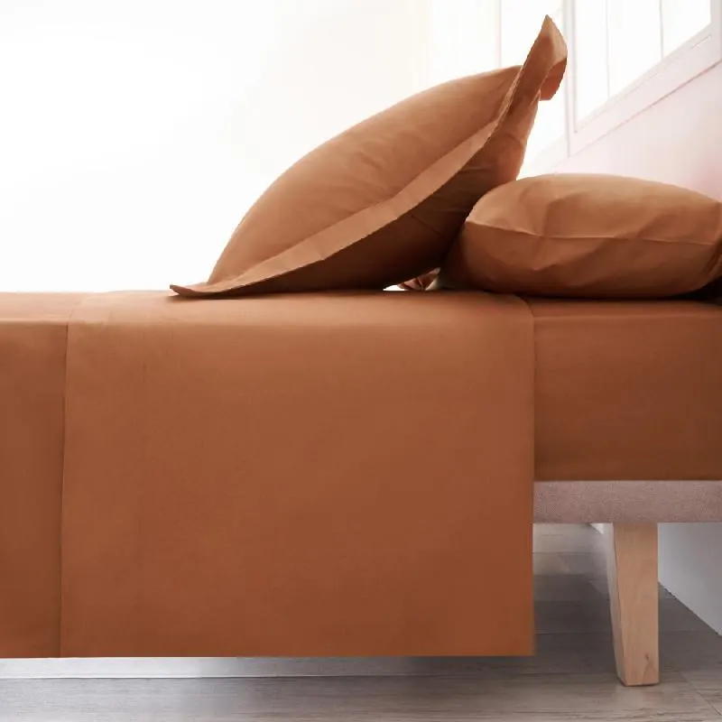 Sábana Encimera Algodón - Basic terracota