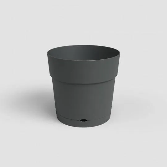 MACETA CAPRI CILINDRO ANTRACITA D19.50XH18.4