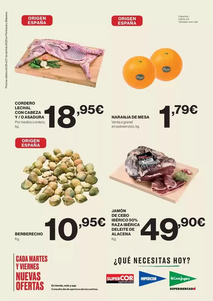 Catálogo de Precios válidos del 25 al 27 de abril de 2025 en Península y Baleares 25 de abril al 27 de abril 2025 - Página 2