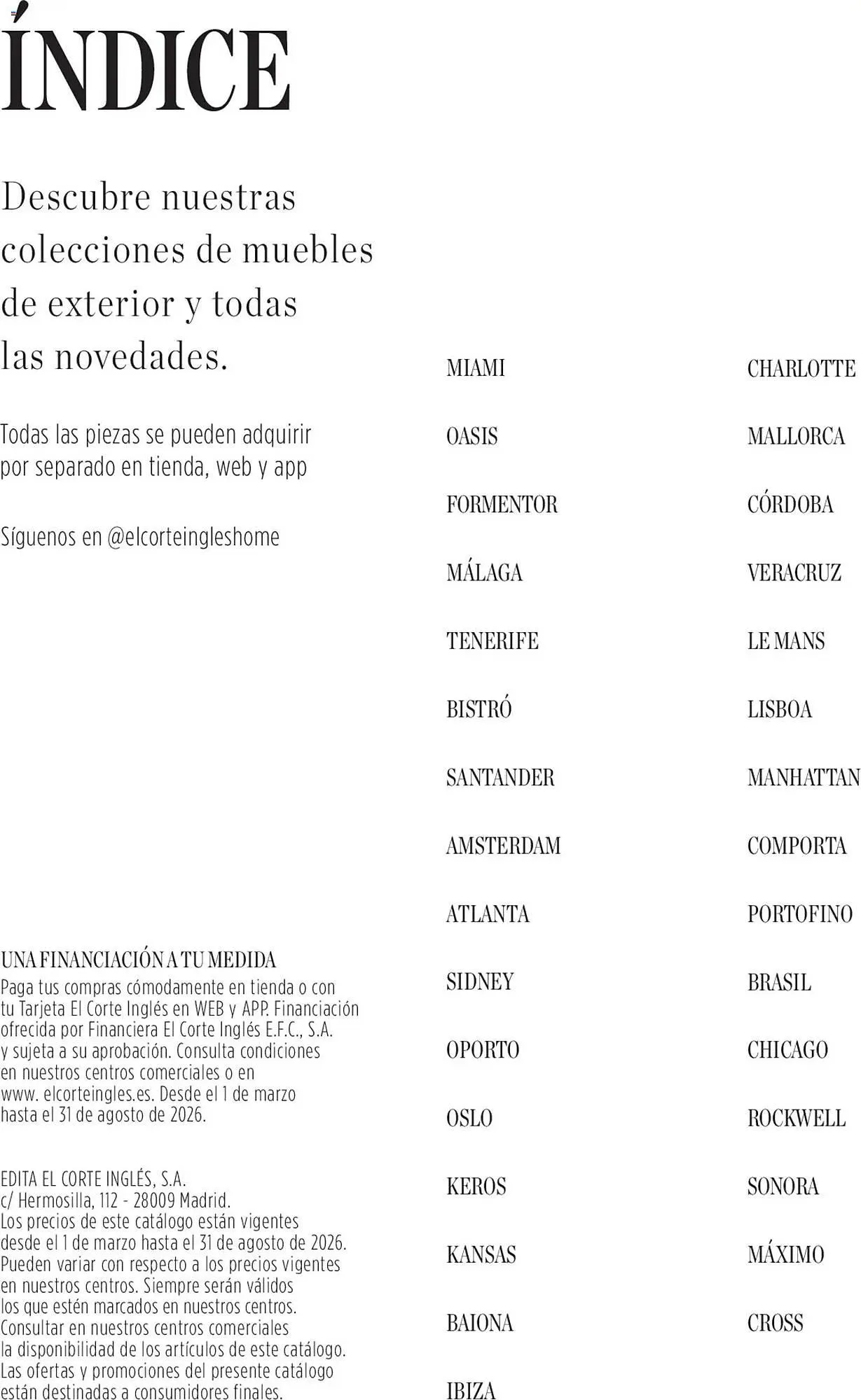 Catálogo de Catálogo El Corte Inglés 1 de abril al 31 de agosto 2026 - Página 2