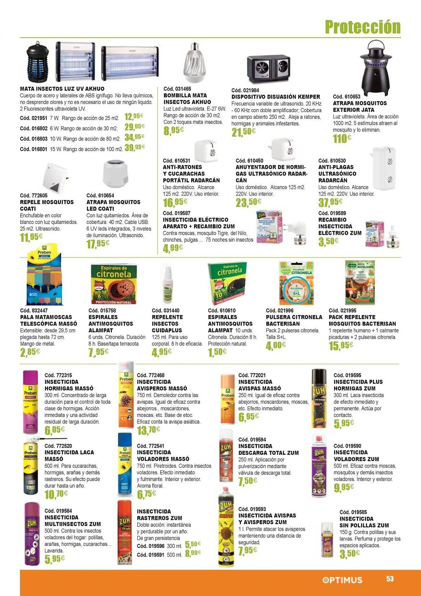 Catálogo de Folleto Optimus 21 de marzo al 31 de agosto 2024 - Página 53