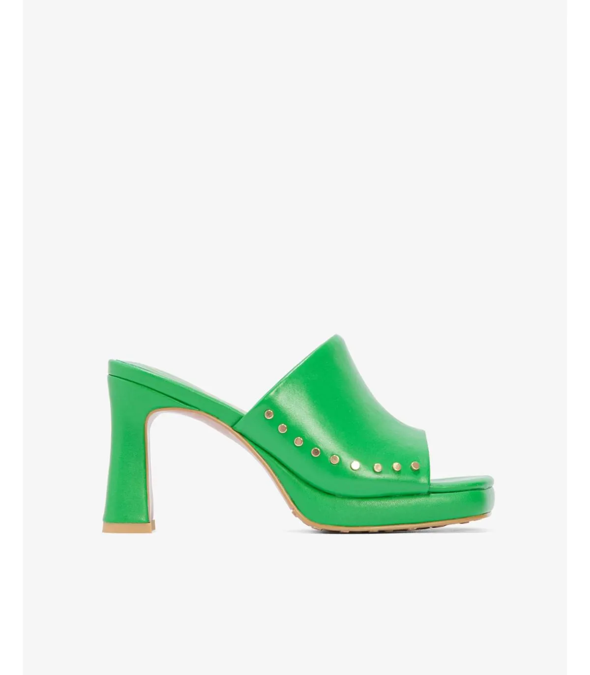 Sandalias tacón Mujer Piel zueco