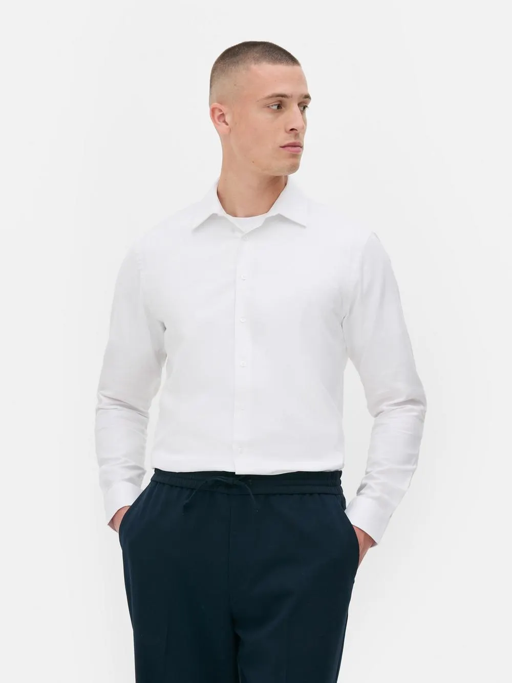 Chemise coupe regular texturée