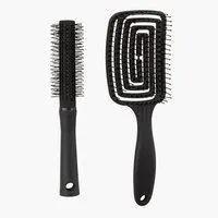 Cepillo de pelo HALLERNA negro variado