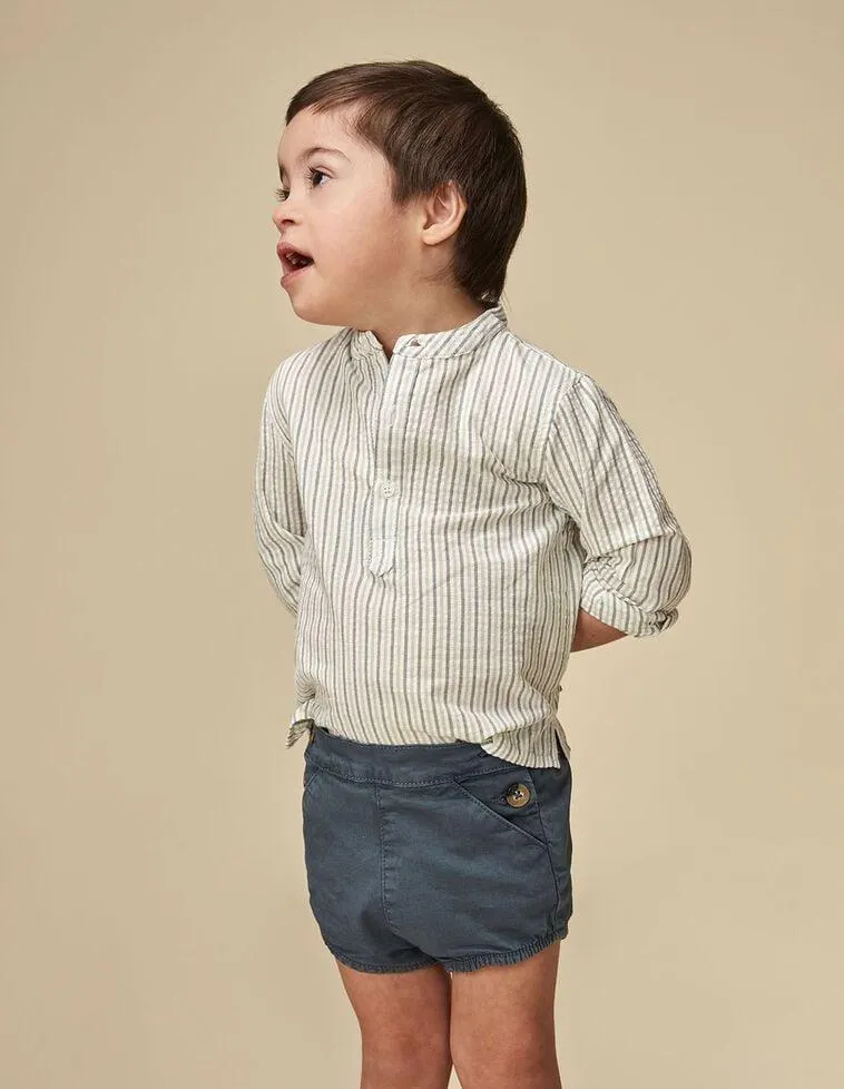 Bombacho de sarga azul