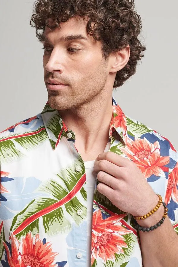 Camisa hawaiana de manga corta Vintage