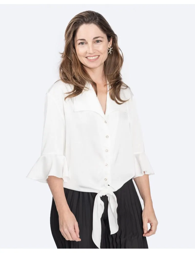 BLUSA VOLANTE RASO SOLAPAS