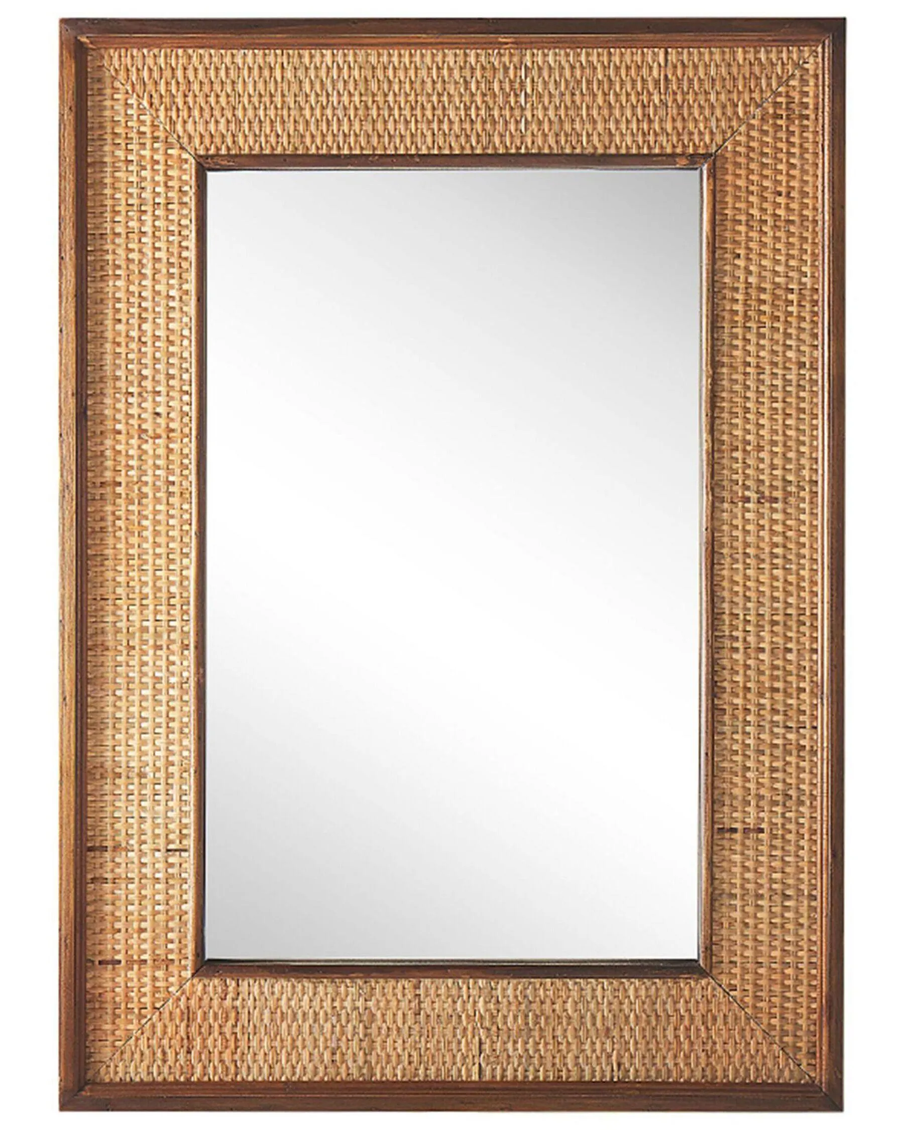 Espejo IGUALA 54 cm 74 cm Madera de bambú Natural