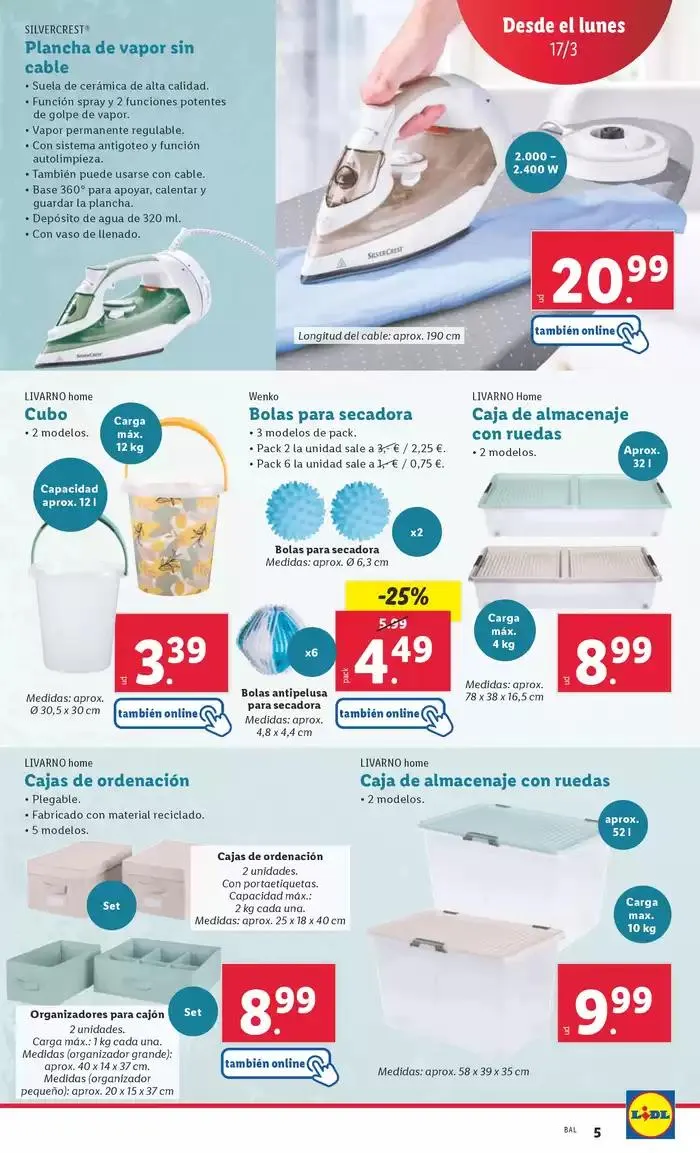 Catálogo de ¡Bazar Lidl! Ofertas válidas del 17/03 al 23/03 17 de marzo al 23 de marzo 2025 - Página 13
