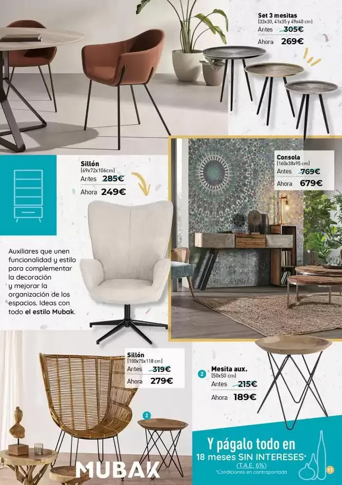 Catálogo de Especial Muebles Auxiliares 4 de noviembre al 4 de enero 2025 - Página 11