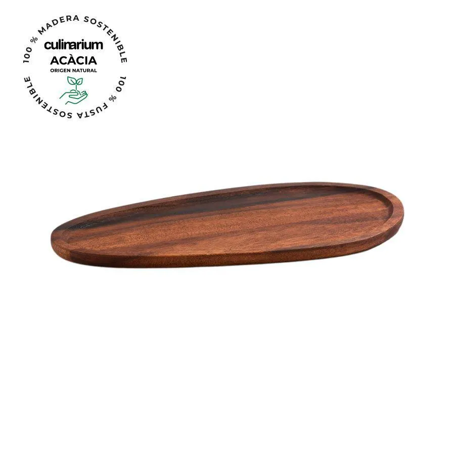 Bandeja Larme Acacia marrón 38 x 17 cm Culinarium