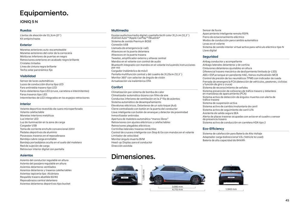 Catálogo de Hyundai - IONIQ 5 N 25 de junio al 25 de junio 2025 - Página 45