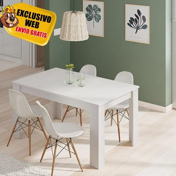 Mesa de Comedor Extensible Kendra Blanco Artik