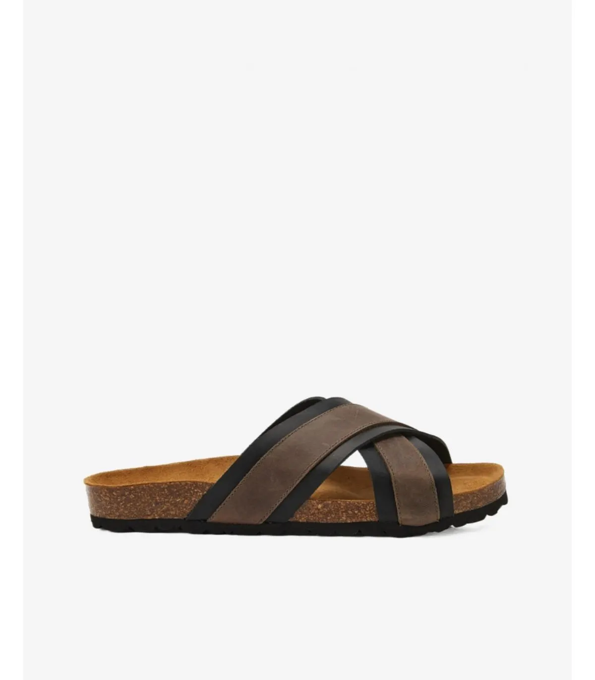 Sandalia de Hombre bicolor abiertas