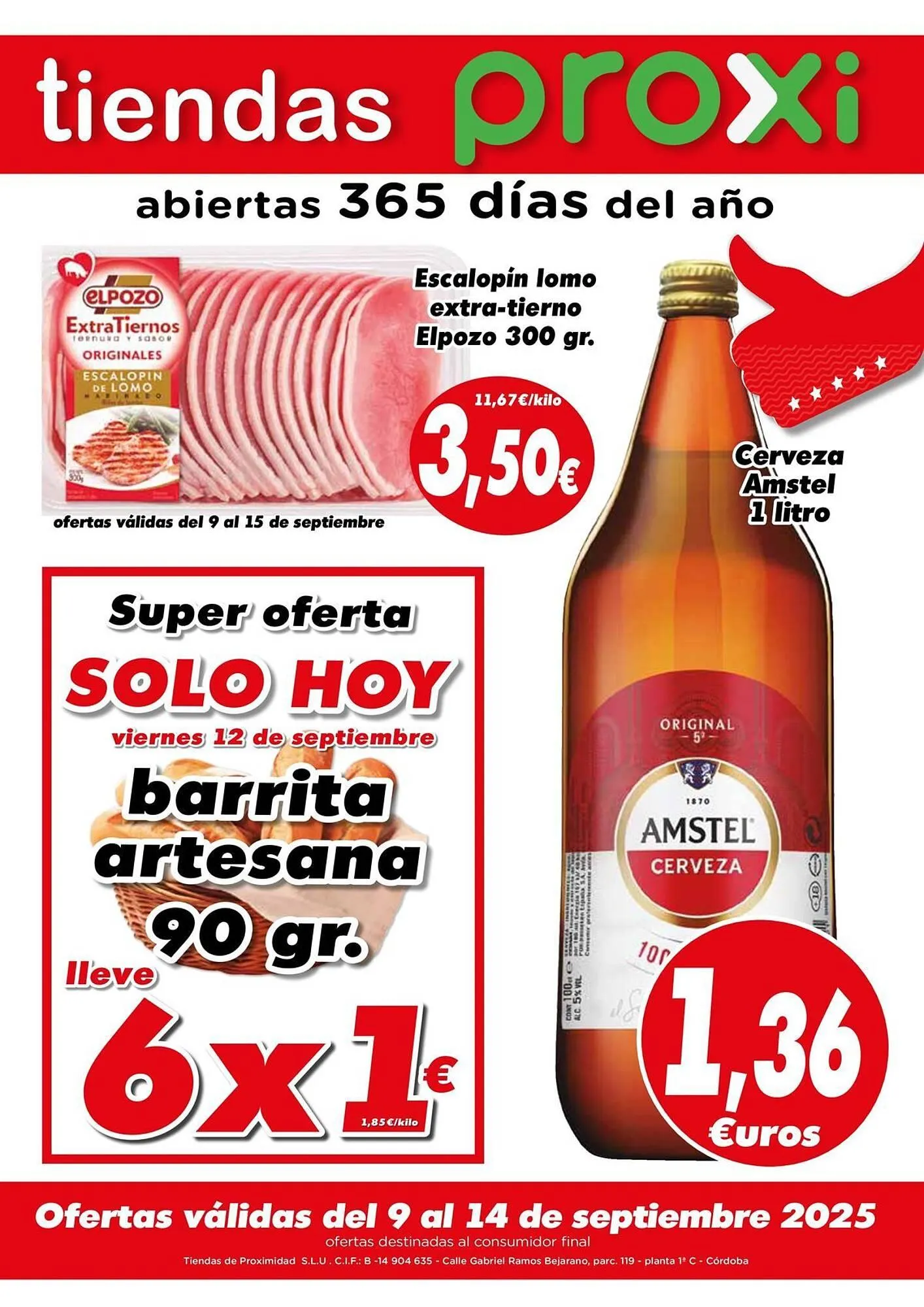 Catálogo de Folleto Proxi 9 de septiembre al 14 de septiembre 2025 - Página 1