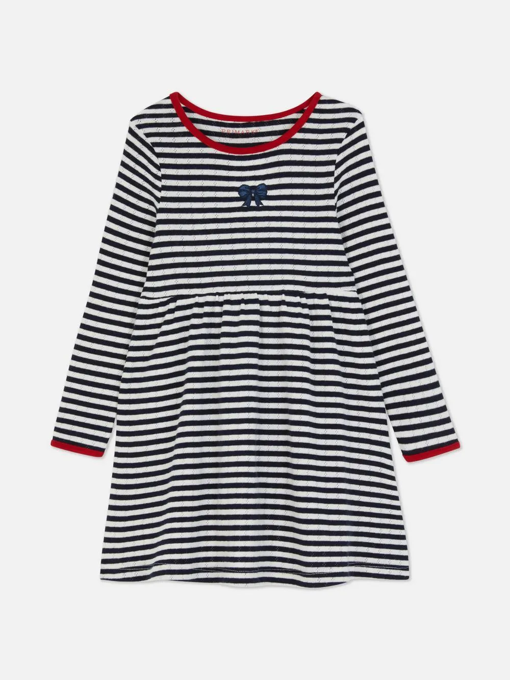 1,5-8 años | Vestido pointelle con lazo