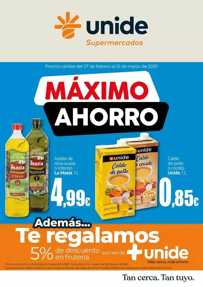 Máximo Ahorro en Supermercados UNIDE - 1