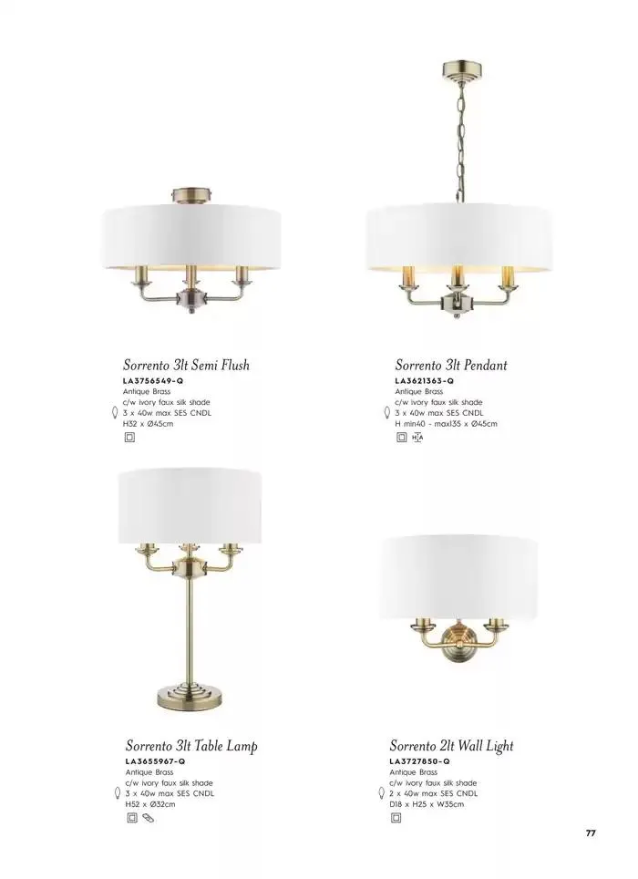 Catálogo de Lighting & Mirror Collection 12 de marzo al 31 de agosto 2025 - Página 79