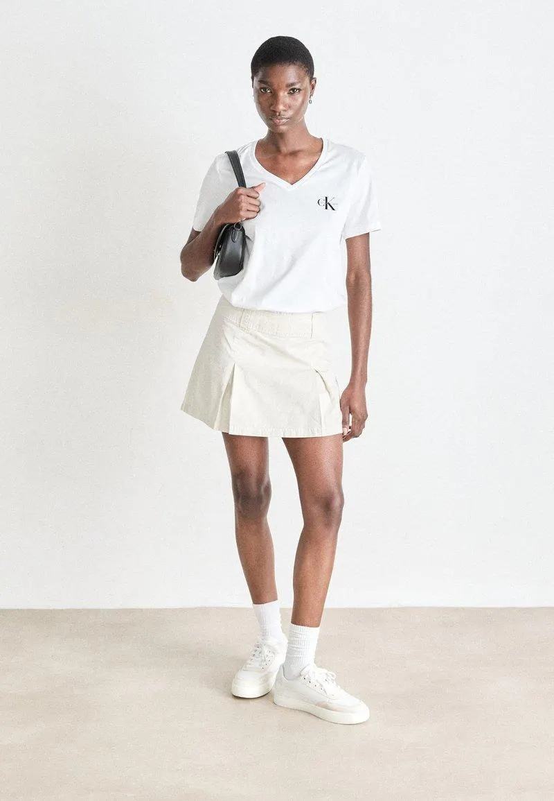 LOGO TEE 2 PACK - Camiseta básica - black/white